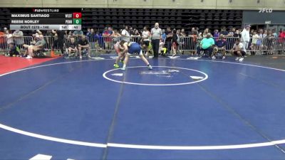 140 lbs Consi Of 8 #2 - Maximus Santiago, West Berlin vs Reese Norley, Pennsburg