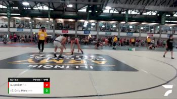 153-162 lbs Cons. Round 2 - Gabe Ortiz Mora, Mon Mouth Roseville vs Gage Decker, Mahomet-Seymour