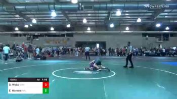 120 lbs Prelims - Dominic Webb, Avengers vs Eli Homan, Purler