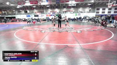 124 lbs Cons. Round 2 - Trona Bates, Chadron vs Kadynce Axelson, Baker University