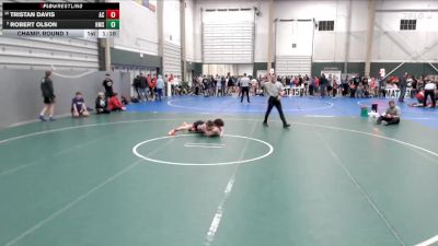 113 lbs Champ. Round 1 - Tristan Davis, Aquinas Catholic vs Robert Olson, Highland Middle School