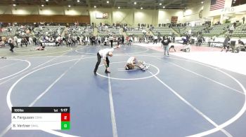 100 lbs Quarterfinal - Archer Ferguson, Cornerstone MC vs Bryson Vertner, Small Town WC