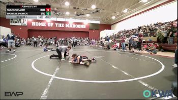 46 lbs Rr Rnd 1 - Clara Collier, Morrison Takedown Club vs Braylee Dilbeck, Woodland Wrestling Club