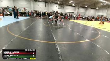 130 lbs Cons. Round 3 - Zaria Bautista, Vista Ridge vs Anagha Mathur, Liberty Common