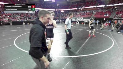 165 lbs Quarters - Gage Gross, Milton vs Torin Kuokkanen, Waukesha West