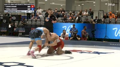 65 kg Cons. Sub-semis - David Evans, Brunson UVRTC vs Vitali Arujau, Spartan Combat RTC/ Titan Mercury Wrestling Club