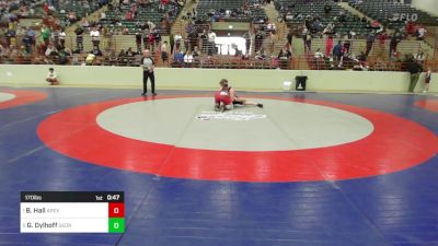 170 lbs Consi Of 4 - Bryant Hall, Apex Conyers Wrestling Club vs Gilbert Dylhoff, Georgia