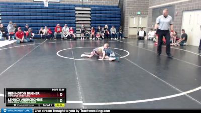 46/50 Semifinal - Lennox Abercrombie, Middleton Wrestling Club vs Remington Bugher, Homedale Wrestling