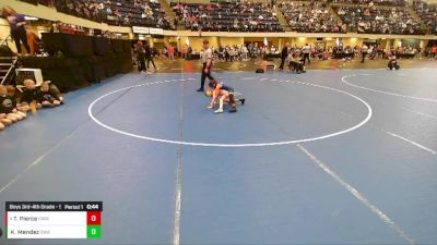 Boys 3rd-4th Grade - 53 Quarters - Kain Mendez, Sebolt Wrestling Academy vs Thatcher Pierce, Iowa