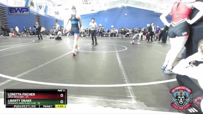 135 lbs Round 1 (4 Team) - Loretta Fischer, Girls With Grit vs Liberty Drake, OpenMats Wrestling Club