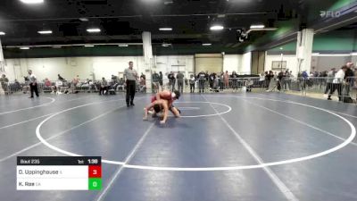 165 lbs Consi Of 32 #1 - Owen Uppinghouse, IL vs Kriecg Roe, GA