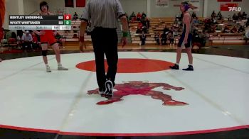 132 lbs Finals (2 Team) - Wyatt Whittaker, Basehor-Linwood HS vs Bentley Underhill, Hill City HS