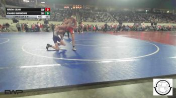 94 lbs Consi Of 8 #1 - Krew Dean, Coweta vs Chase Burrows, Chickasha Wrestling