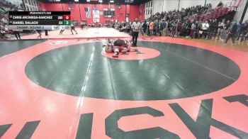 285 lbs Champ. Round 2 - Daniel Dalach, JOLIET (CATHOLIC Academy) vs Chris Arciniega-Sanchez, SCHAUMBURG (HS)