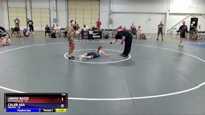 114 lbs Placement Matches (8 Team) - Jawad Bazzi, Michigan Blue vs Caleb Asa, Indiana