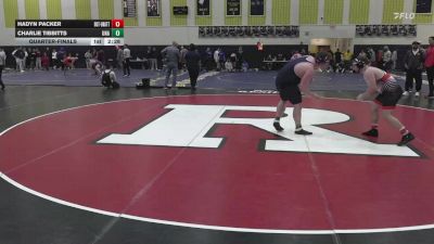285 lbs Quarterfinal - Hadyn Packer, Rutgers-Unattached vs Charlie Tibbitts, Unattached