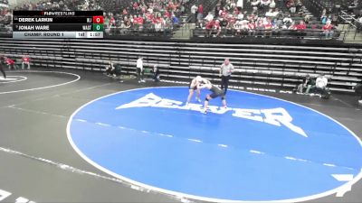 5A 150 lbs Champ. Round 1 - Jonah Ware, Wasatch vs Derek Larkin, West Jordan