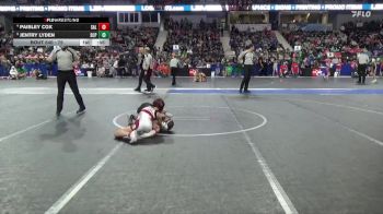 75 lbs Semifinal - Jentry Lyden, South Central Punisher vs Paisley Cox, Salina