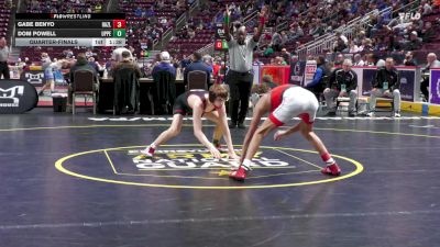 114 lbs Quarterfinal - Gabe Benyo, Hazleton Area vs Dom Powell, Upper Dublin