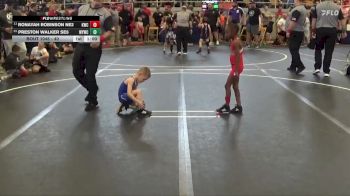 40 lbs Cons. Round 2 - Ronayah Robinson NE2, Kenmore Wrestling Club vs Preston Walker SE5, Warren Youth Wrestling Club