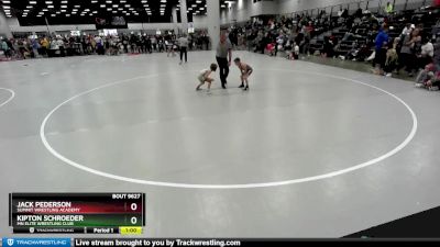 53 lbs Cons. Round 2 - Jack Pederson, Summit Wrestling Academy vs Kipton Schroeder, MN Elite Wrestling Club