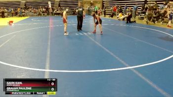 90 lbs Semifinal - Graham Paulzine, Stewartville vs Gavin Kahl, North Branch