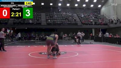 174 lbs Semifinal - Abel Nava, Providence (Mont.) vs Devin Crawford, Montana State-Northern