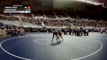 114-D1 5th Place Match - Bianca Rivera, Canyon View High School vs Rebecca Ponce, Desert Ridge High School