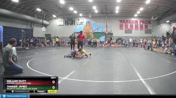 61/64/67 Quarterfinal - William Duty, Eastside Youth Wrestling vs Tanner James, Palmetto State Wrestling Acade