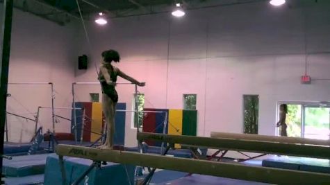 GoPro Gymnast View: Experience  Laurie Hernandez on Beam