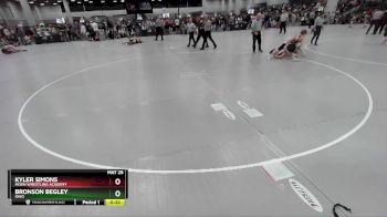 126 lbs Cons. Round 4 - Kyler Simons, Moen Wrestling Academy vs Bronson Begley, Ohio