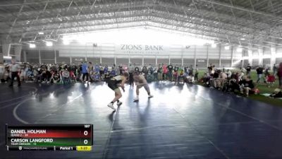 187 lbs Round 1 (4 Team) - Daniel Holman, Idaho 2 vs Carson Langford, Team Oregon