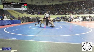 113 lbs Consi Of 64 #1 - Cilus Simpson, Cushing vs Edwin Navajar, McAlester