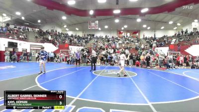 83 lbs 5th Place Match - Kayl Homan, M3 Wrestling Academy vs Albert Gabriel Skinner, Southport Wrestling Club