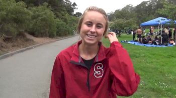 Stanford's Jessica Tonn talks about senior year after placing 2nd at 2013 USF XC Invite