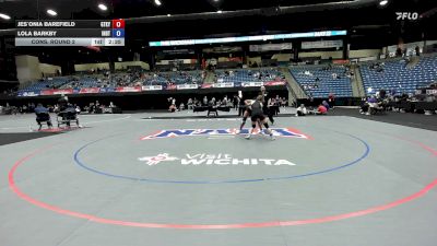 124 lbs Cons. Round 2 - Jes`Onia Barefield, Georgetown vs Lola Barkby, Indiana Tech