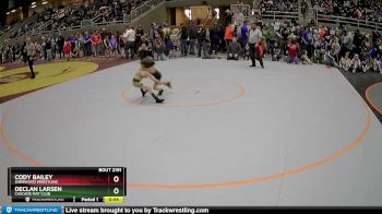 49 lbs Cons. Round 1 - Cody Bailey, Sherwood Wrestling vs Declan Larsen, Cascade Mat Club