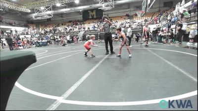 52 lbs Semifinal - Griffyn Moyer, Del City Little League Wrestling vs Ray Maine, Lexington Wrestling Club