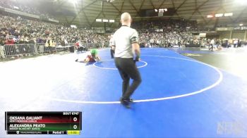 Girls 3A/4A 145 Semifinal - Oksana Galiant, Kent Meridian (Girls) vs Alexandra Peato, Bishop Blanchet (Girls)