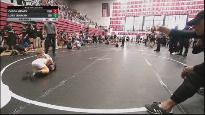 49 lbs Rr Rnd 2 - Cason Geary, Prime Wrestling vs Luex Lehman, Lexington Wrestling Club