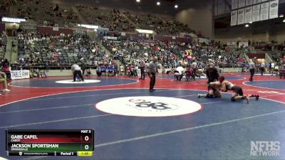 6A 144 lbs Semifinal - Gabe Capel, Cabot vs Jackson Sportsman, Springdale