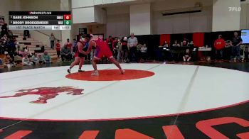 Boys 215 lbs 1st Place Match - Gabe Johnson, Doniphan West vs Brody Droegemeier, Wabaunsee