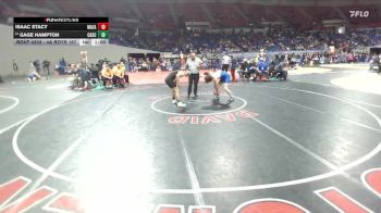 4A Boys 157 lbs Cons. Round 1 - Gage Hampton, Cascade Boys vs Isaac Stacy, Mazama Boys