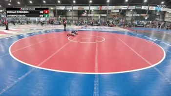 85 lbs Champ. Round 2 - Owen Petersek, Winner Youth Wrestling vs Gunnar Robinson, Camel Kids Wrestling