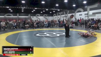 75 lbs Round 3 (8 Team) - Cody Bakhsh, Steller Trained vs Kolton Hartman, Team Ohio (OH)
