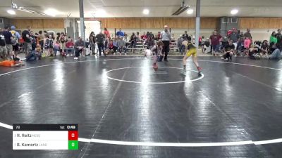 78 lbs Semifinal - Rylan Reitz, Nesquehoning vs Benjamin Kamertz, Landenberg