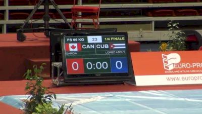 66 lbs quarter-finals Garcia Canada vs. Lopez Cuba