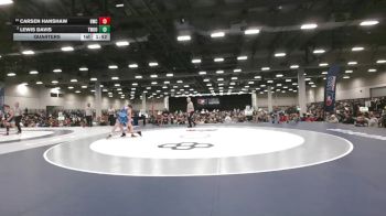 126 lbs Quarters - Carsen Hanshaw, Beatrice Wrestling Club vs Lewis Davis, Threestyle Wrestling Of Oklahoma
