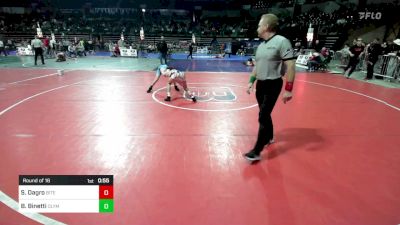 90 lbs Round Of 16 - Shane Dagro, Bitetto Trained Wrestling vs Blake Binetti, Olympic