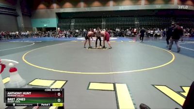 285 lbs Cons. Round 1 - Bret Jones, Desert Vista vs Anthony Hunt, Pahrump Valley